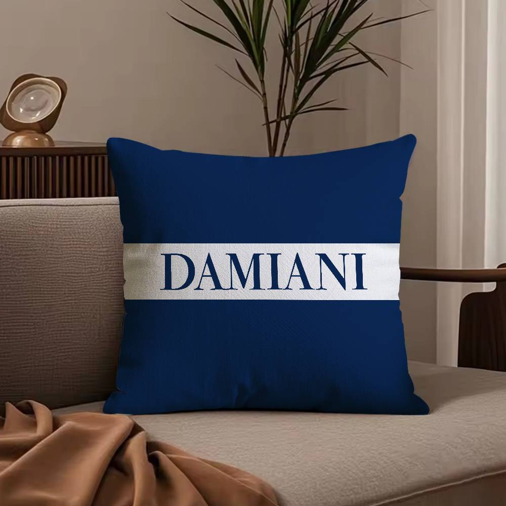 Итальянская Великолепная Наволочка D-Damiani Противопылевая Наволочка Невидимая молния шелковистый короткий плюш Чехол для подушки дивана