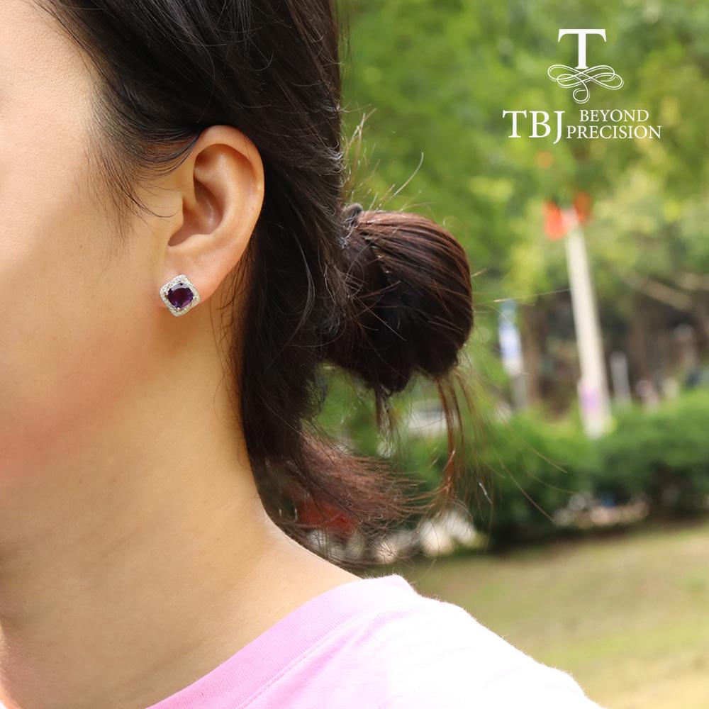 100% натуральный африканский аметист, подушка, небесно-голубой топаз, ювелирный комплект, кольцо, серьги, подвеска из стерлингового серебра 925 пробы для женщин