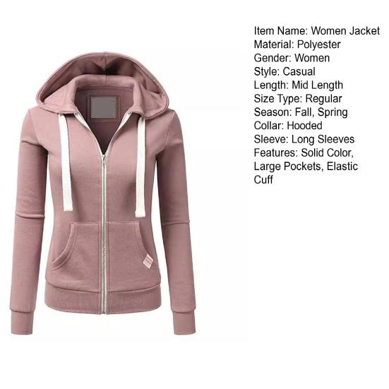 Осень-зима женская куртка на шнурке с капюшоном на молнии с длинными рукавами однотонная облегающая эластичная манжета кардиган с карманами спортивное пальто для фитнеса