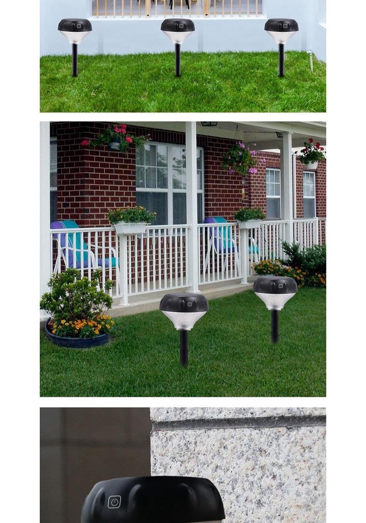 Solar-Powered RGB Waterproof Garden Lamp for Outdoor Use