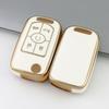 TPU Key Case for 2008-2015 Buick Excelle, Gold Edge