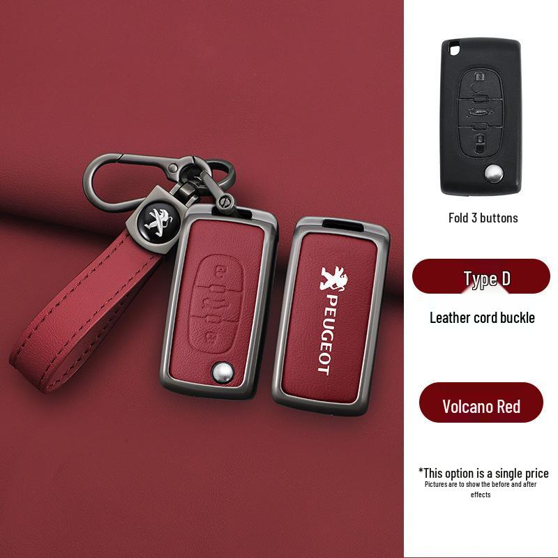 Peugeot Key Case for 308, 207, 408, 508, 307, 301, 3008 - Metal Shell, Modified Package.