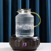 1 шт. ребристый стеклянный кувшин с крышкой, сверхмощный кувшин из боросиликатного стекла для воды, графин для напитков, посуда для горячих и холодных напитков