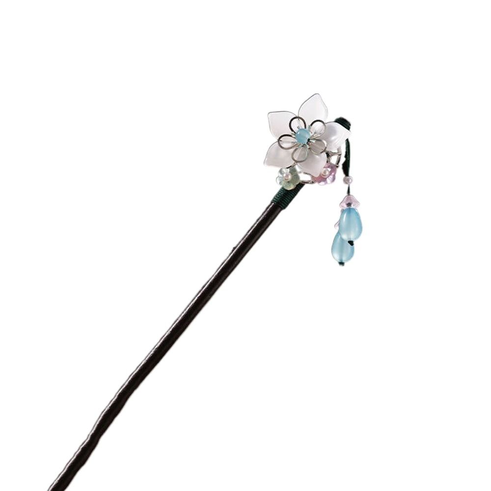 Disk Hair For Ladies Hair Accessories Flower Hair Sticks Wooden Hair Fork Chinese Style Hairpin
