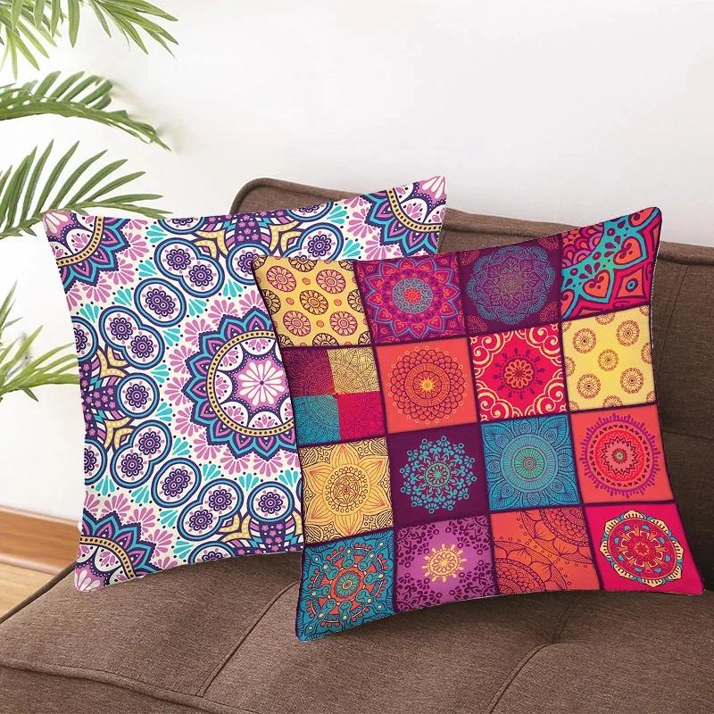 Наволочка Мандала Декор Диван Кровать Декоративная Подушка Чехол Для Автомобиля Стиль Бохо