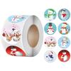 500pcs Christmas Stickers Printable Labels Stickers 8 Designs Pattern Cartoon Reward Sticker For Kids Toys Gift Waterproof