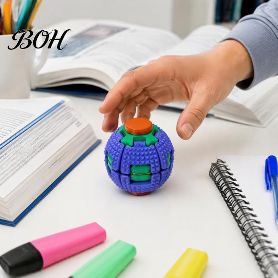 Вращающийся Шарик Игрушка 3D Печать Нажми Покрути Шипастый Шар, Снятие Стресса Тревоги Спиннер, Крутящийся Настольный Спиннер для Детей Подростков
