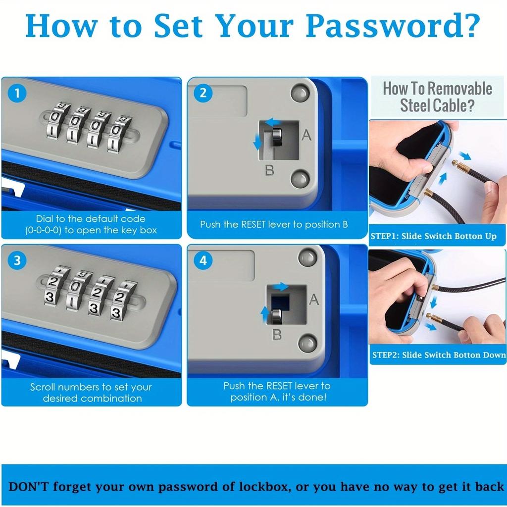 1 шт. 23,5*14,5*5,8 см водонепроницаемый портативный ящик для хранения паролей, портативный большой вместительный ящик для хранения паролей хорошего качества.