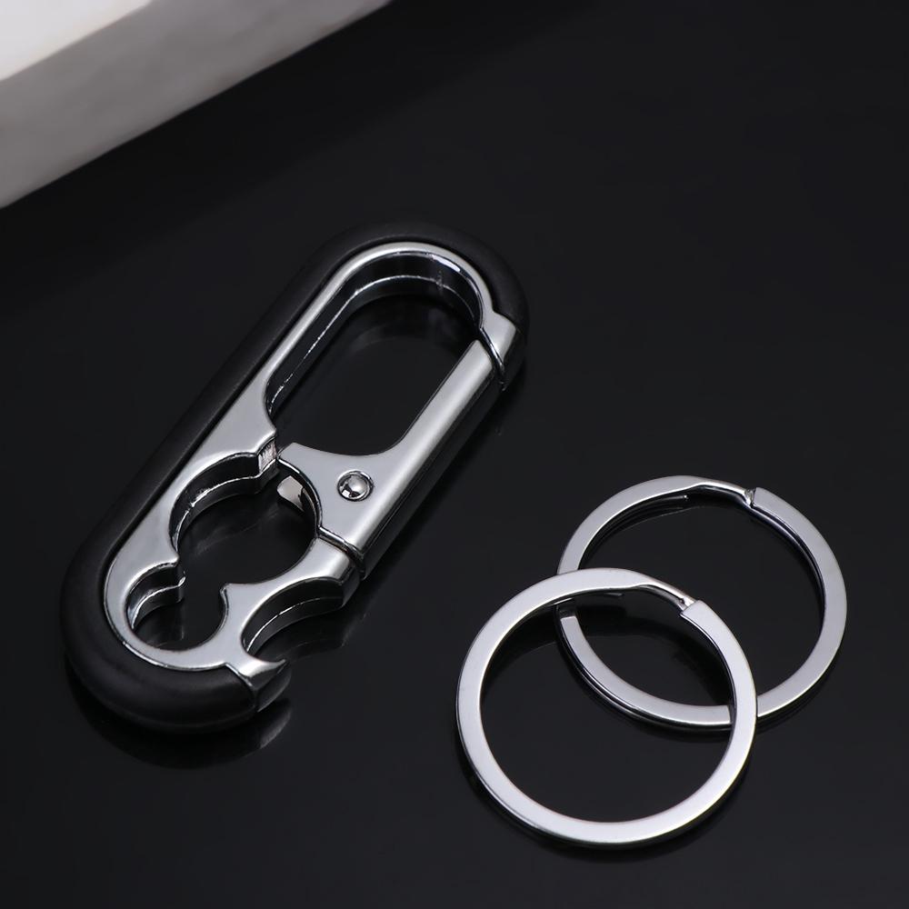 Key Ring Waist Buckle Car Keychain Car Key Holder Bottle Opener Key Chain Double Ring Keychain