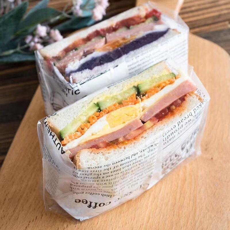 100Pcs Transparent Disposable Candy Gift Bags Flat Pocket Plastic Bag Bread Toast Cookies Baking Packaging Bag Supplies Party