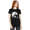 Disney Womens/Ladies Nightmare Before Christmas Moon Oogie Boogie Cotton Boyfriend T-Shirt