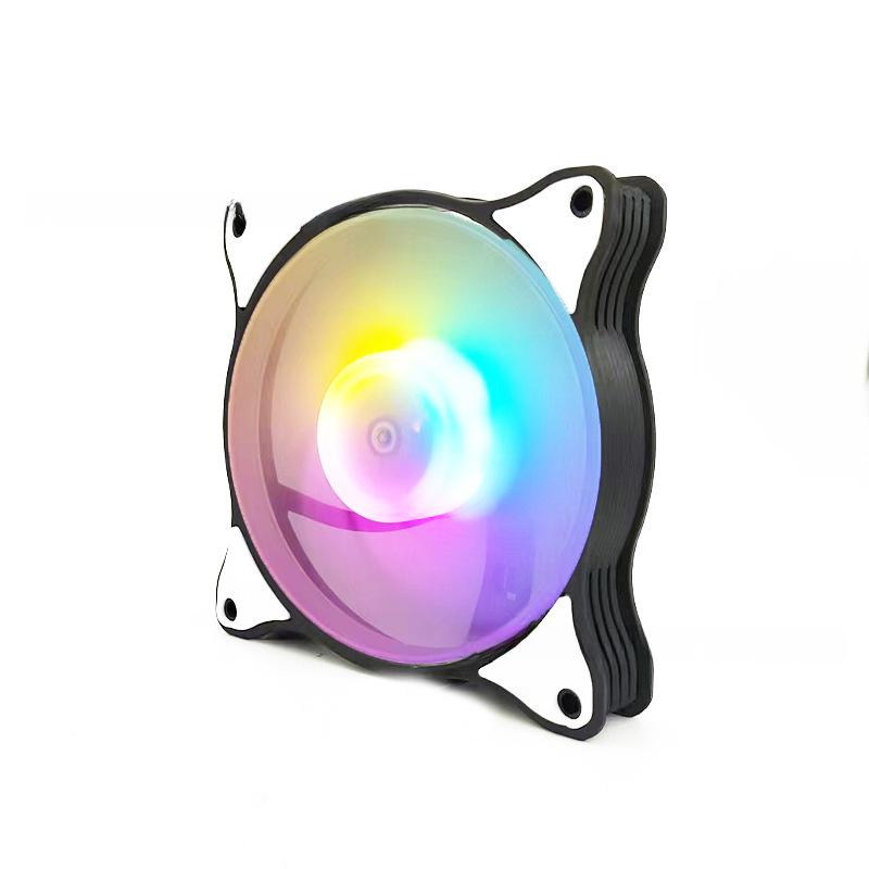 12 см RGB LED ультра-тихий вентилятор охлаждения корпуса настольного компьютера