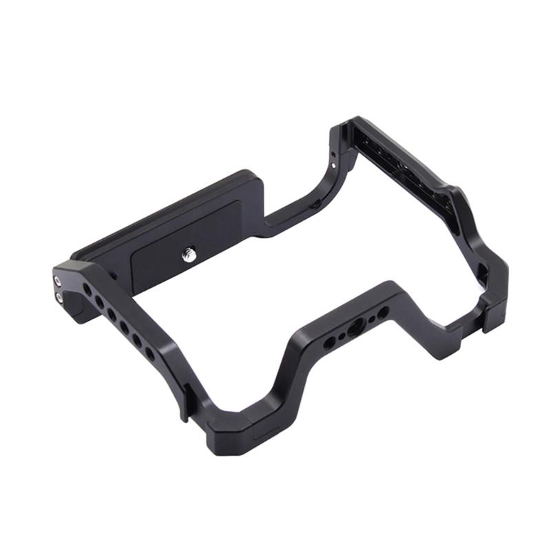 Protective Case Cage for 5D Mark II III Action Camera, Metal Frame Case Cover 1/4 Screw Hole Mount Frame