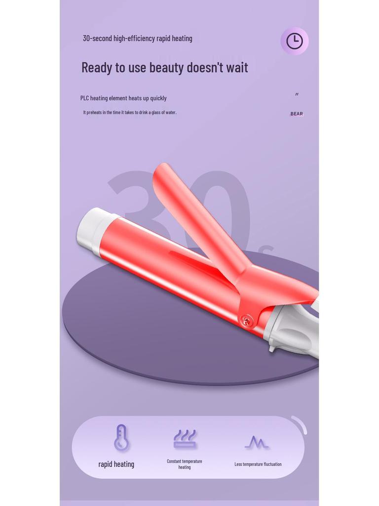 40-мм автоматическая вращающаяся плойка с отрицательными ионами - бережная укладка крупными волнами