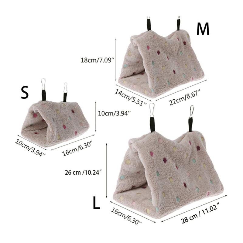 Домашний питомец попугай гамак птица подвесная кровать домик плюшевая зимняя теплая клетка гнездо палатка высокое качество