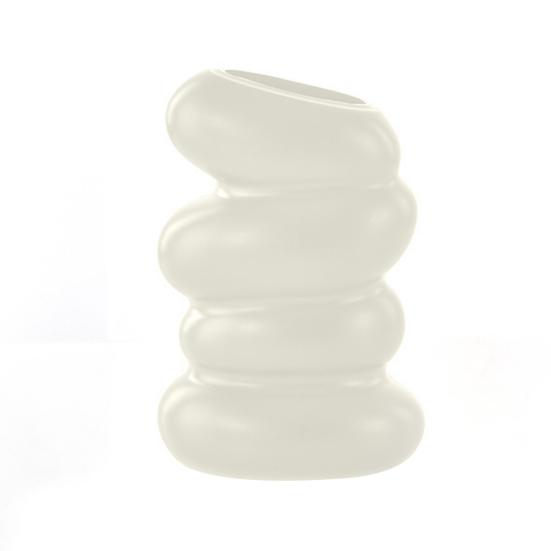 Flower Vase High Durability Smooth Edge Shatterproof Modern Table Spiral-Shaped Flower Vase Centerpieces Decoration MIT