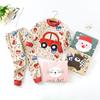 Winter Kids Long Sleeve O Neck T Shirt Pants Set Casual Baggy 2pcs Suit Cotton Cartoon Printes Outfit