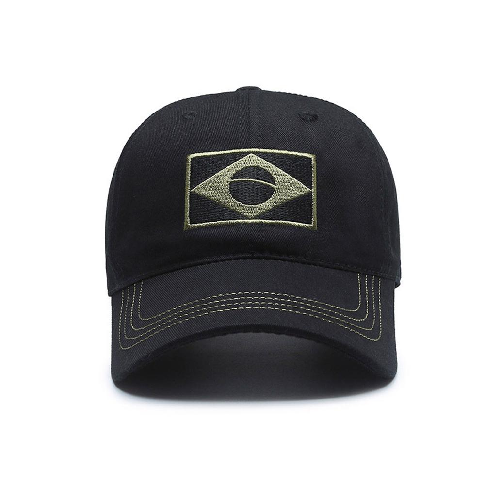 Brazil Flag Sun Protection Snapback Cap Men Summer Baseball Hat Breathable Quick-Dry Golf Cap Adjustable Airsoft Hat