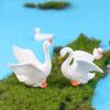 1шт смола пара лебедь модель DIY миниатюрный пейзажный сад бонсай украшения Yousheng