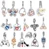 New Arrival Charms Beads 925 Sterling Silver Dazzling Cross Love Heart Perfume Pendants Fit Original Bracelet Jewerly