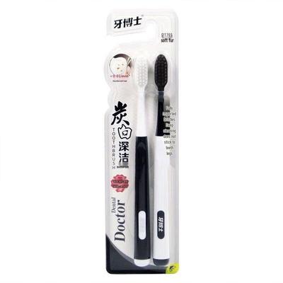 Доктор. Зубная щетка Carbon White Deep Clean Soft