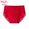 Maniform Women's Mid-Waist Low-Rise Lace Briefs