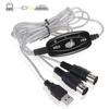 PC USB In Out Audio Music Line MIDI To USB Cable Drum Adapter USB IN-OUT Converter MIDI Cable