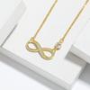 8 Characters Love Infinite Necklace, High-End Simplicity Mobius Infinite Symbol Necklace