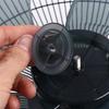 12/14 Inch Universal Plastic Silence Fan Blade 5 Leaves with Nut Cover for Household Standing Pedestal Fan Table Fan Accessories