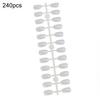 240 шт./упак. лак для ногтей Цветная карта для начинающих практика образец поддельные советы дисплей