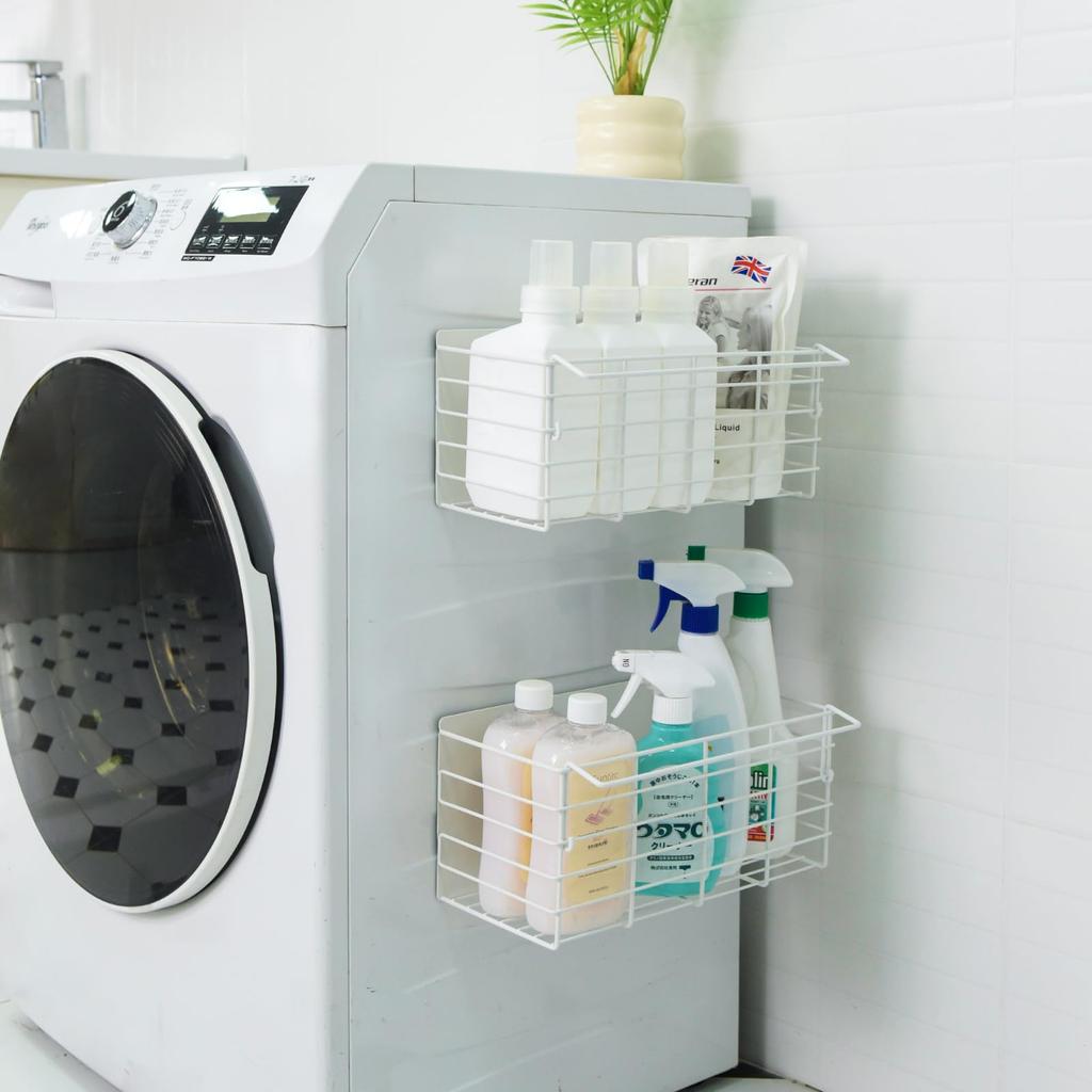 Полка для ванной комнаты Магнитная полка для ванной комнаты Набор из 2 полок для ванной комнаты Кухонная полка для хранения 31 см (Белый, & 32см)