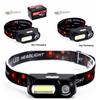 Rechargeable 18650 Camping Fishing Mini LED Headlamp USB Charging Fishing Light COB Headlight