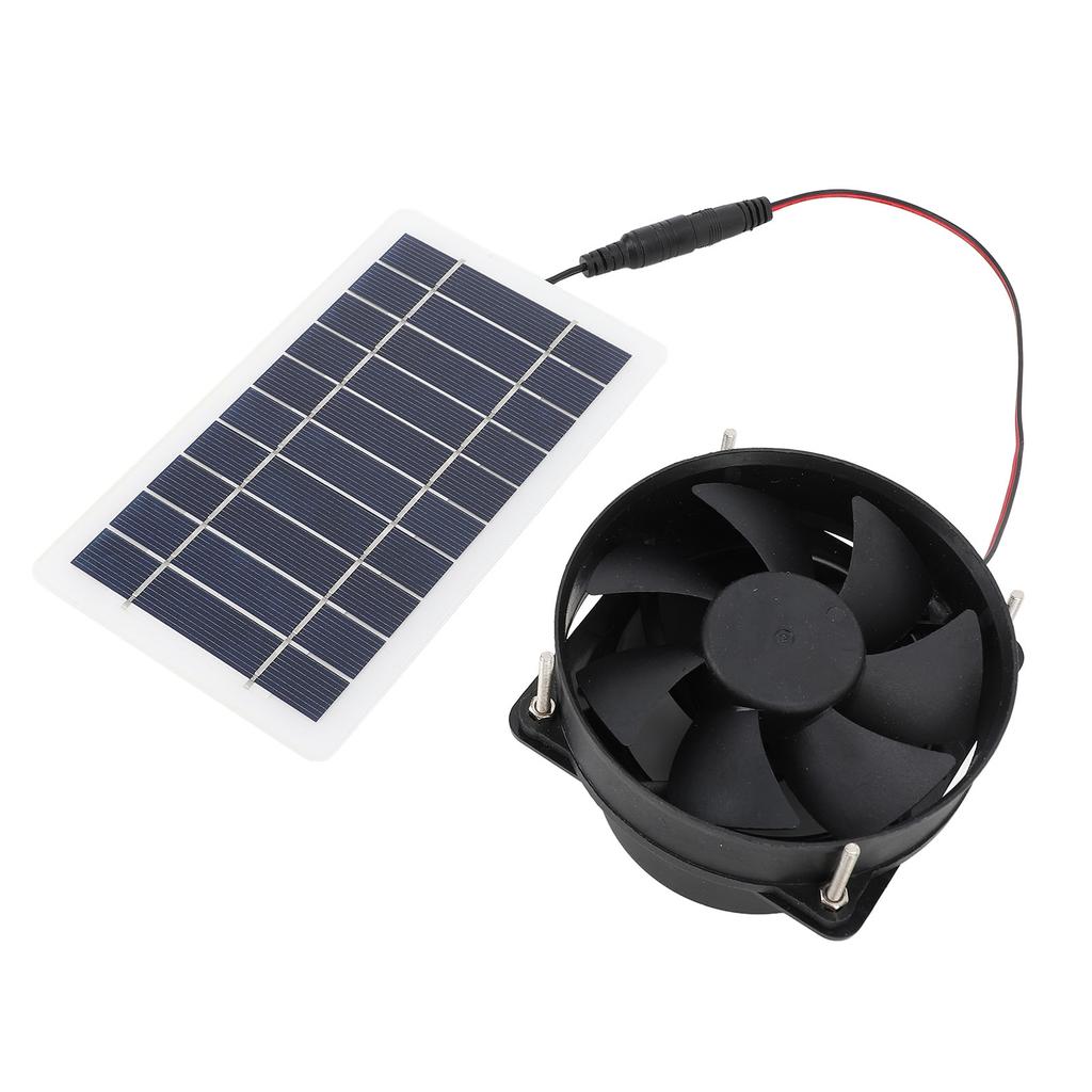 Solar Panel Power Fan Solar Panel Powered Fan Kit Portable Easy Installation Eco Friendly Efficient for Outdoor for Pet Houses