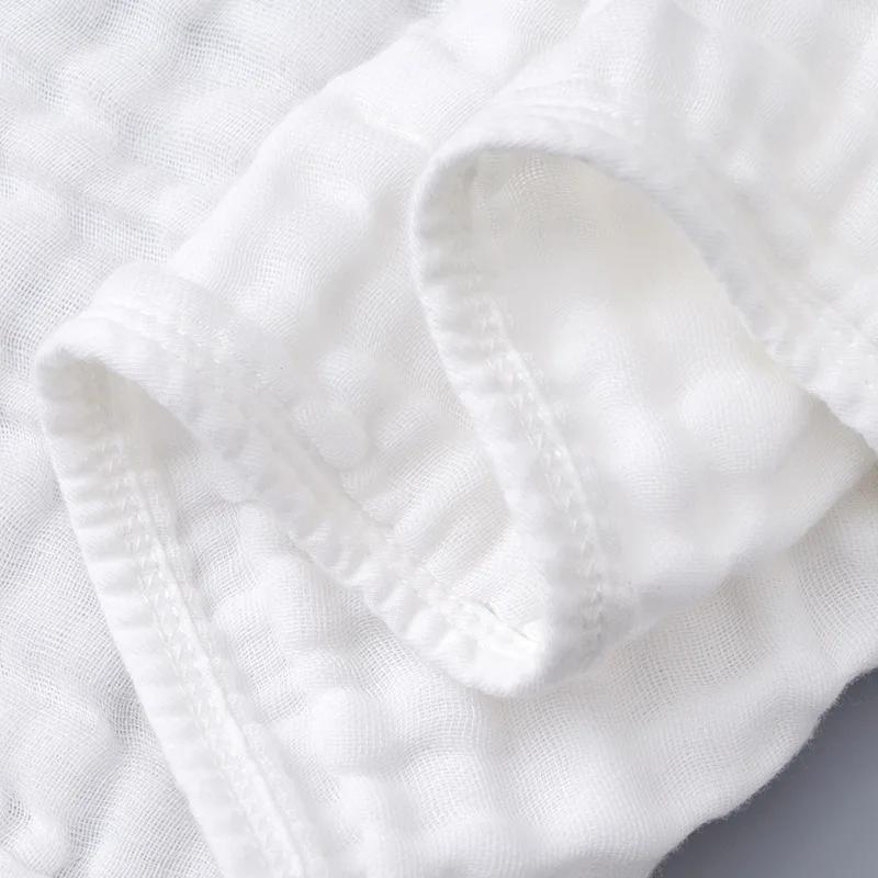 Muslin Newborn Towel Baby Items White 6 Layers Kids Hand Face Towels 100% Cotton Baby Bibs Burp Cloth 1/3Pcs 25*50cm Towel