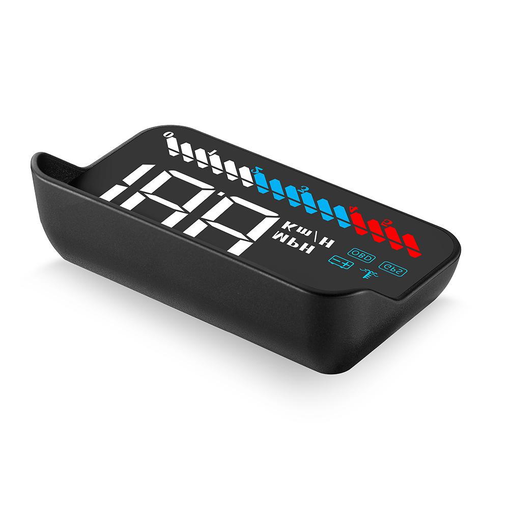 OBD+GPS Проекционный дисплей на лобовое стекло автомобиля OBD2 Бортовой компьютер Смарт Цифровой спидометр Об/мин Температура воды Вольтметр