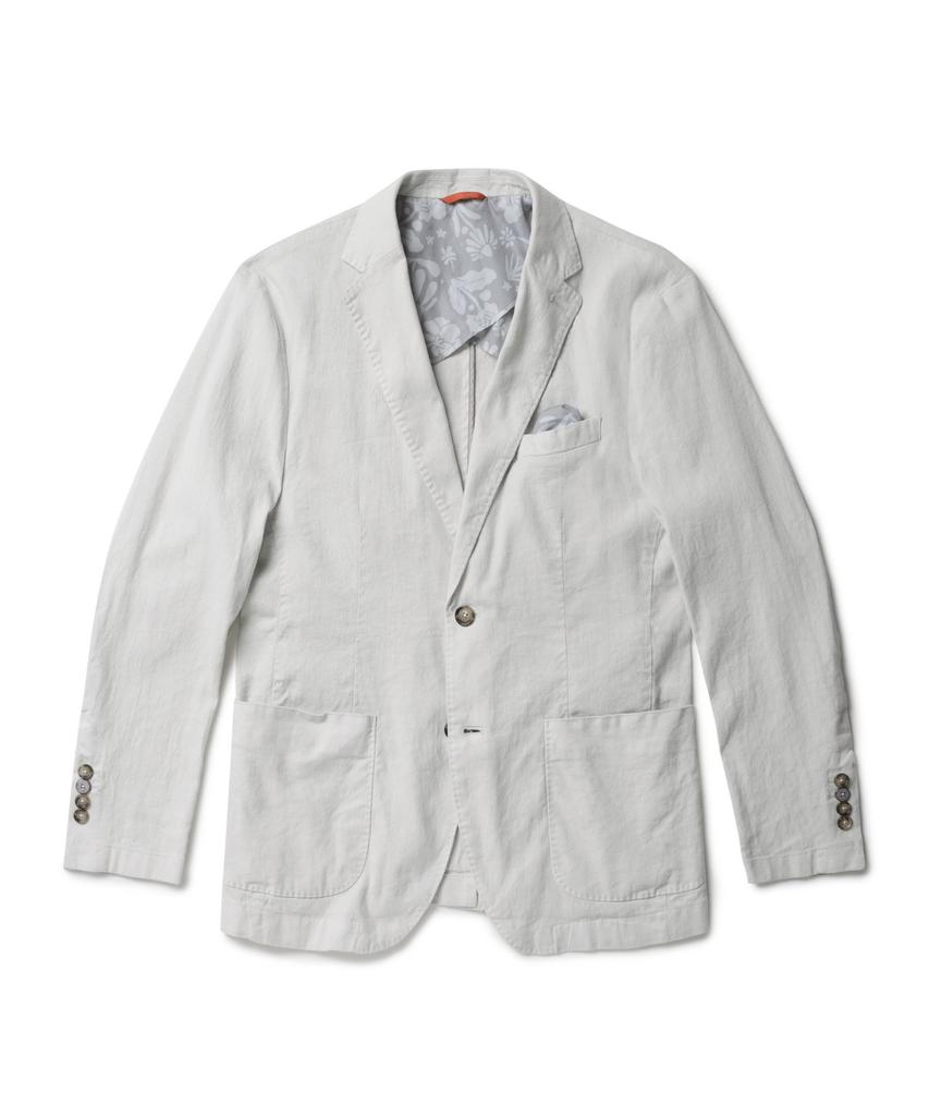 Henry Cottons Linen Blend Garment Dyed Jacket_Ahjam25301Ivx