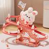 Yousheng Electric Animal Climbing Slide Toy with LED Light Music Kids Educational Automatic Dinosaur Rabbit Staircase Climbing Roller Coaster Sliding