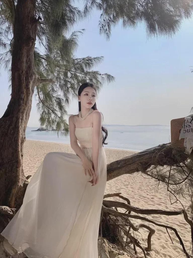 Фиолетовое платье с подтяжками: Женское летнее платье Fairy Style 2024 года, однотонное, утягивающее талию, длинное платье для отпуска