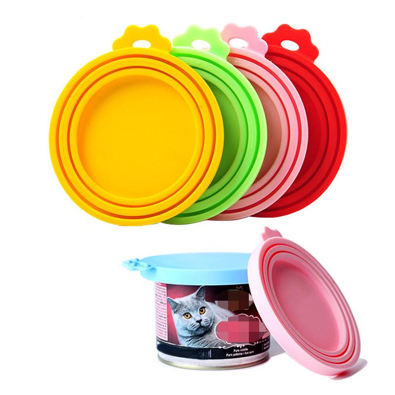 Силиконовая крышка для консервов, герметичные кормушки, крышка для консервной банки для щенков, собак, кошек, верхняя крышка для хранения, многоразовая крышка, крышка для здоровья домашних животных, ежедневные принадлежности