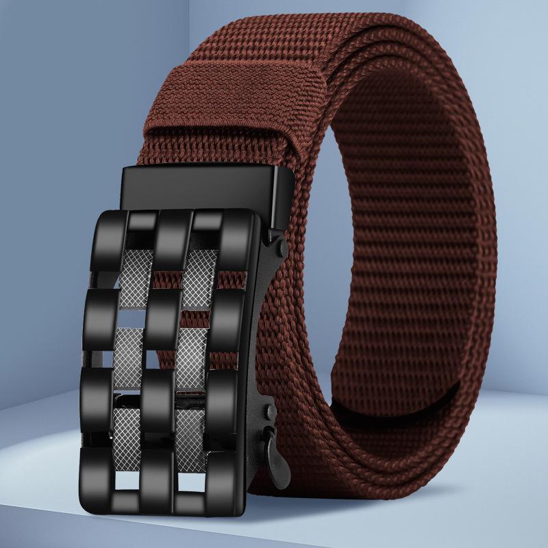 Мужской универсальный кожаный ремень с автоматической пряжкой для джинсов, милитари и повседневной носки