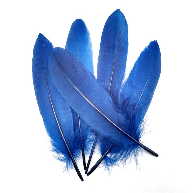 20PCS Hard Stick Colourful Goose Feathers Plumes Swan for Home Decoration Crafts DIY Jewelry Making Table Centerpieces 15-20cm