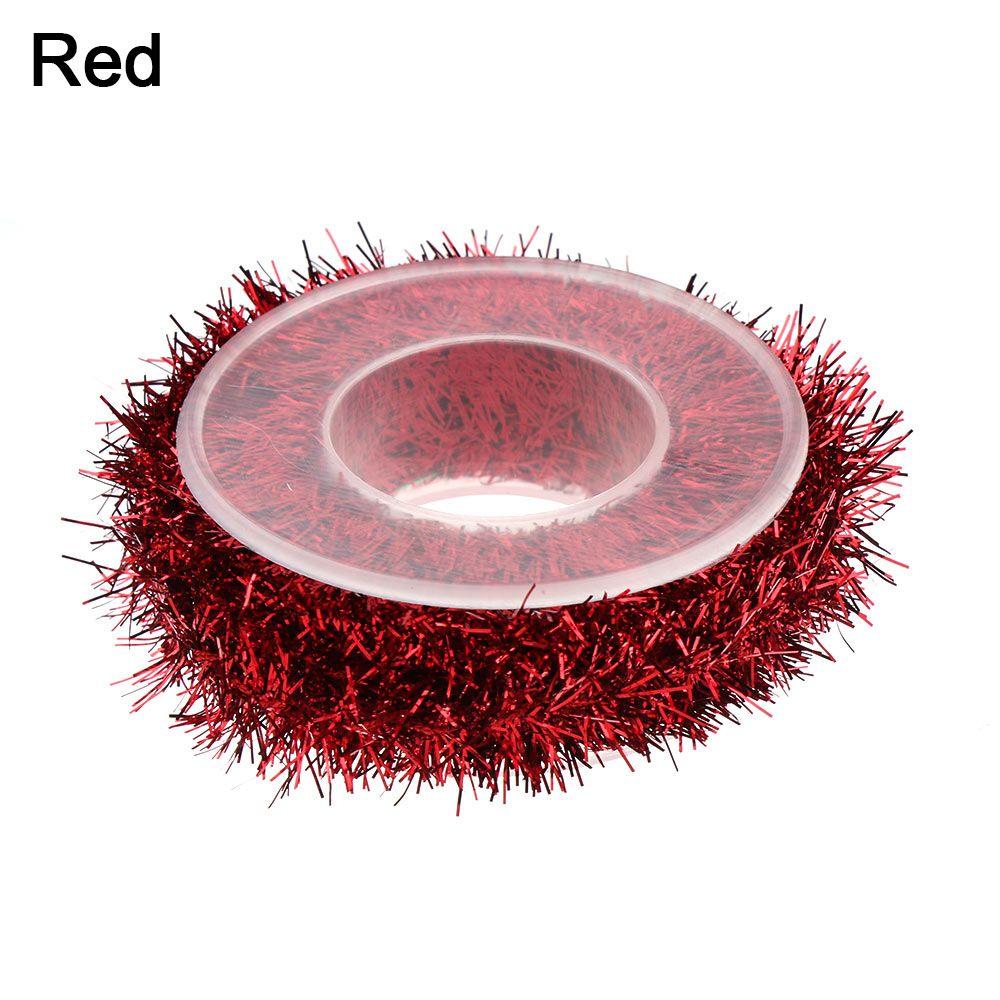 Rattan Christmas Tree Ornament Party Decor Garland Tinsel Gold Silver Wire Gift Wrapping Ribbon