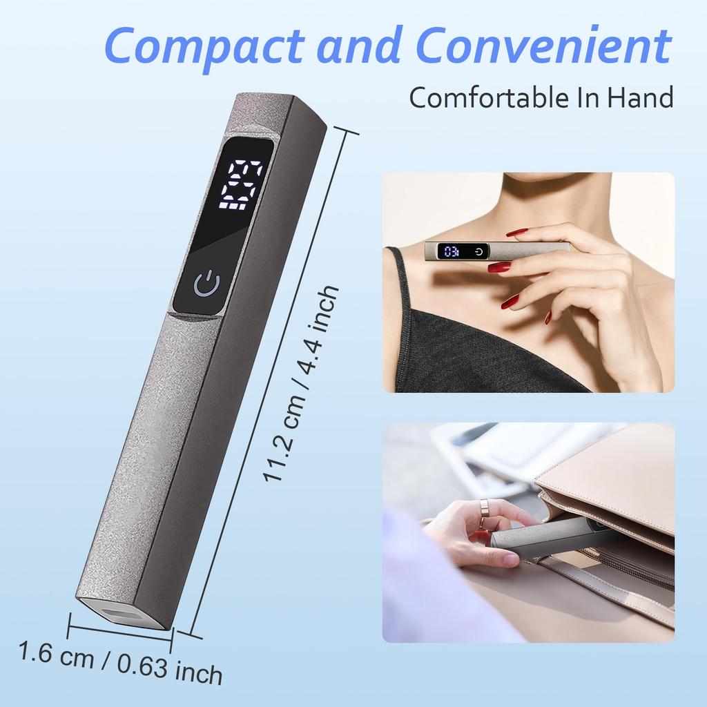 Ручная УФ-светодиодная лампа для ногтей, портативная мини-сушилка для ногтей для отверждения геля для ногтей, маникюрный фонарик с зарядкой через USB