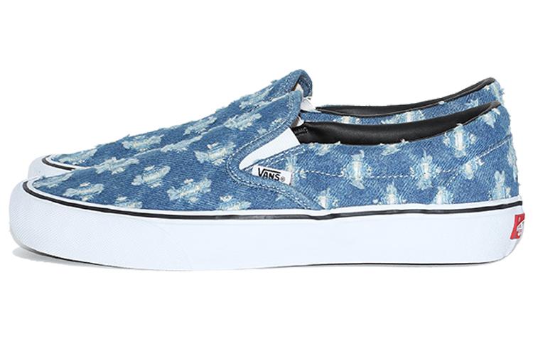 Слипон Supreme x Слипон Vans 'Blue Hole Punch Denim' VN0A38DD2DD