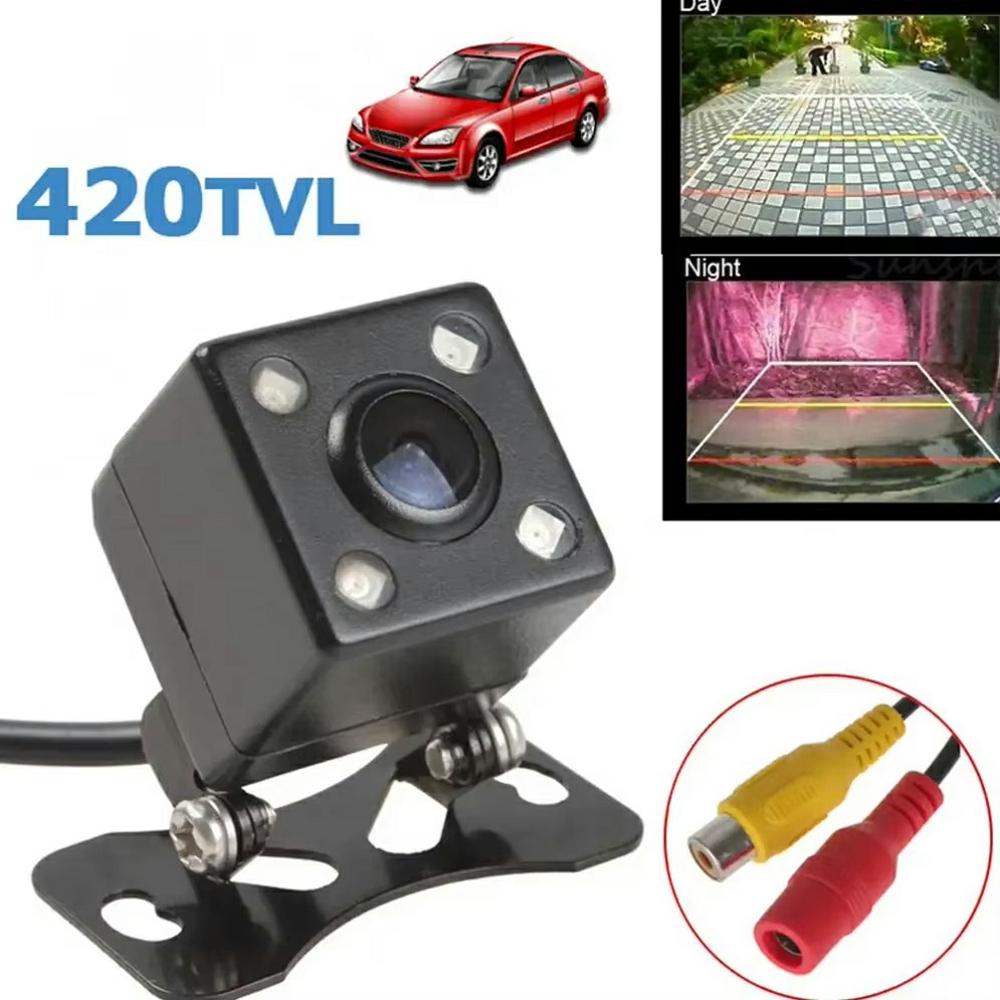 4 LED Car Rear View Camera IP68 Waterproof Automotive Night Vision HD Backup Camera