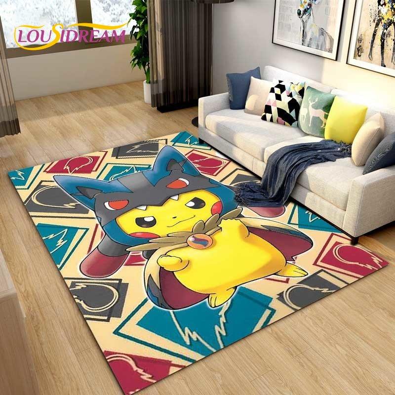 Japanese Anime Cartoon Cute Area Rug,Carpet Rug for Living Room Children's Bedroom Sofa Decoration,Kids Play Non-Slip Floor Mat