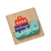 Wooden 3d Puzzle Cognitive Animal Traffic Shapes Matching Blocks For Early Education