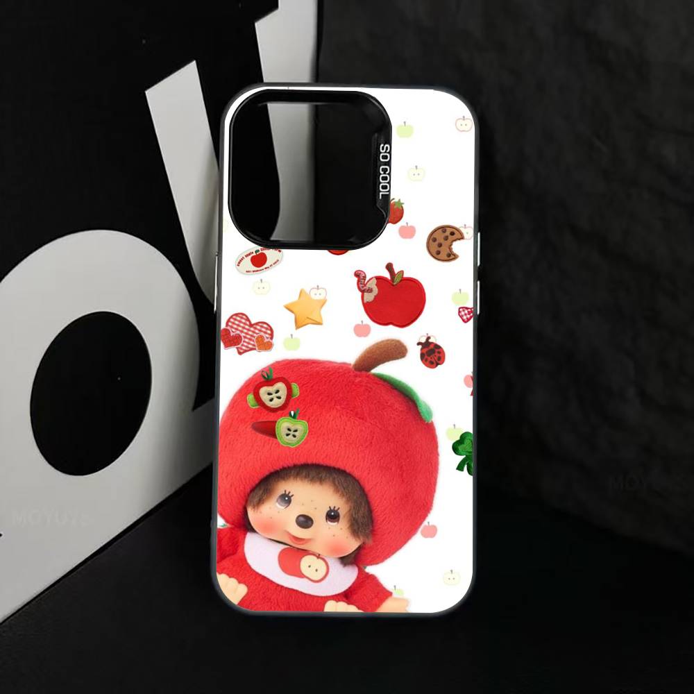 C-Cute M-monchhichis-s Чехол для телефона For iPhone 17,16,15,14,13,12,11 Plus,Pro Max,XS,Красочный Серебристый Чехол для телефона Funda Cover
