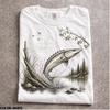 Vintage 90s Sturgeon Fish Shirt, Retro River Monster Graphic Tee, Artistic Lake Nature Aesthetic Top, Comfort Colors® Sturgeon Fisherman Tee