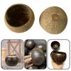 Small Candle Cup Coconut Bowl Round Bowl Fruit Dried Fruit Plate